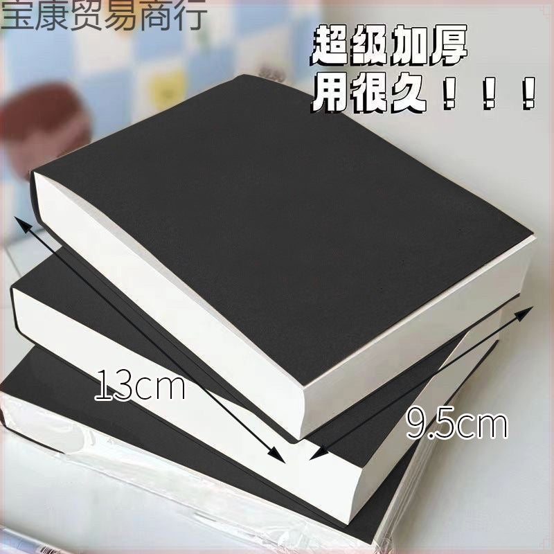 Thickened Manuscript Tearable Milk Brick Super Thick Manuscript Paper Student Brush Simple Portable Black Card Blank Paper - Image 2
